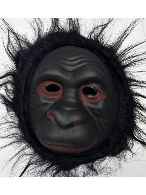 Orangutan Maskesi - Maymun Maskesi - Goril Maskesi Yetişkin Çocuk Uyumlu Siyah Renk Model 3 (3877)