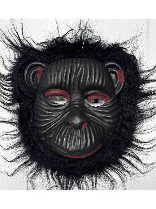 Orangutan Maskesi - Maymun Maskesi - Goril Maskesi Yetişkin Çocuk Uyumlu Siyah Renk Model 4 (3877)