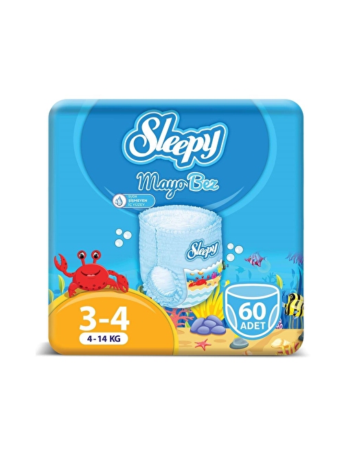 Sleepy Mayo KÜLOT Bez 4 Numara Maxi 3'LÜ PAKET 60 Adet