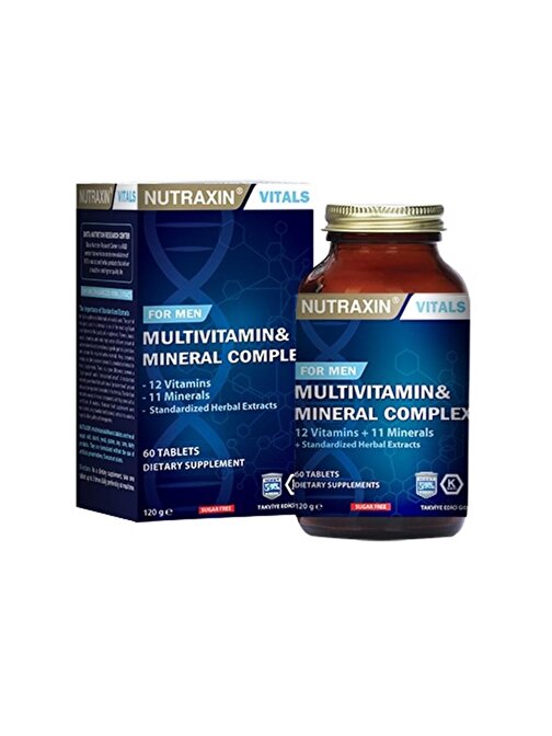 Nutraxin Vitals Men's Multi Vitamin Complex 60 tablet