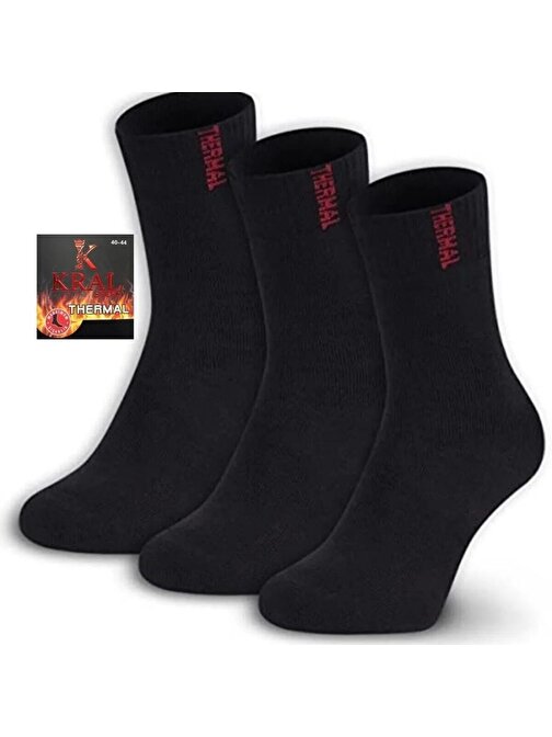 Termal Kışlık Kalın Çorap (3 - Çift) Erkek Kadın Unisex Pamuklu Havlu Çorabı