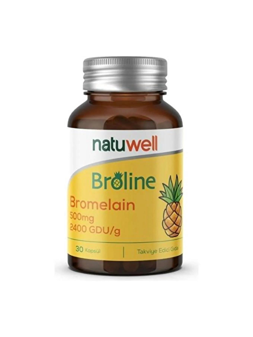 Natuwell Broline Bromelain 500 Mg 30 Kapsül