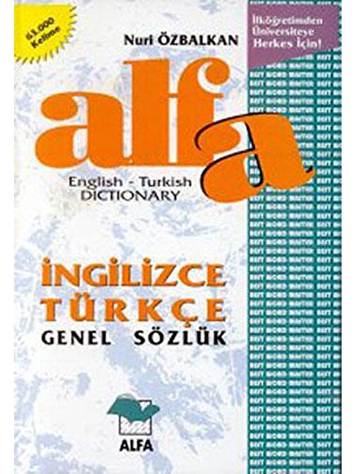 Alfa İngilizce - Türkçe Genel Sözlük