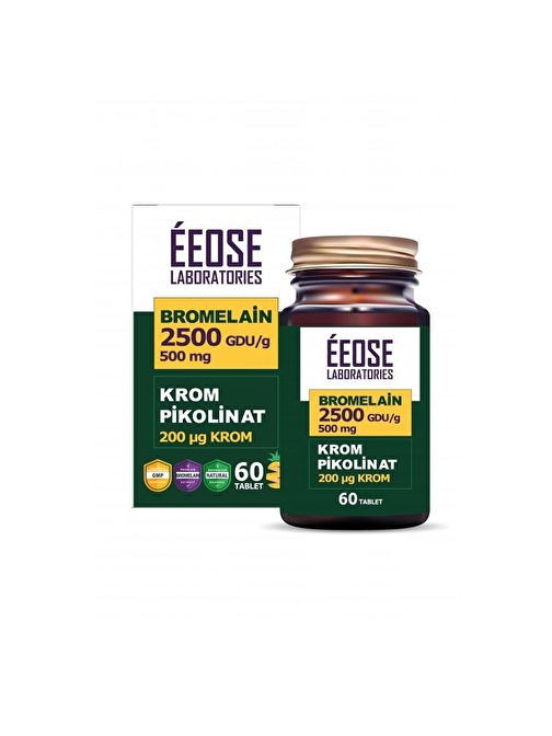 Éeose Bromelain Krom Pikolinat 60 Tablet