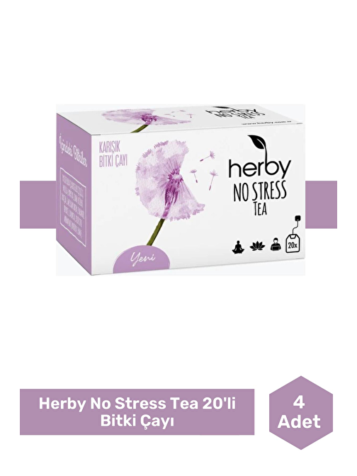 No Stress Tea Rahatlatıcı Pasifloralı Bitki Çayı 4'lü Paket