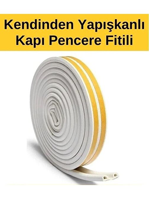 BNP11 RODEX FİTİLLİ PENCERE BANDI BEYAZ 9*6MM 2*3M/BOX D TYP