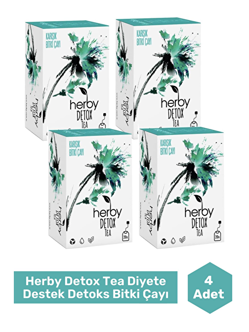 Herby Detox Tea Diyete Destek Detoks Bitki Çayı