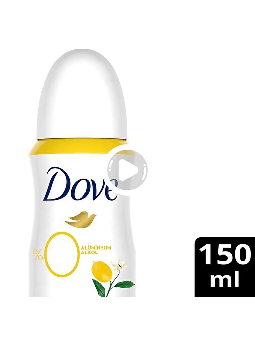 Dove Deodorant Limon Çiçeği Ve Vanilya Özlü Bayan 150 Ml