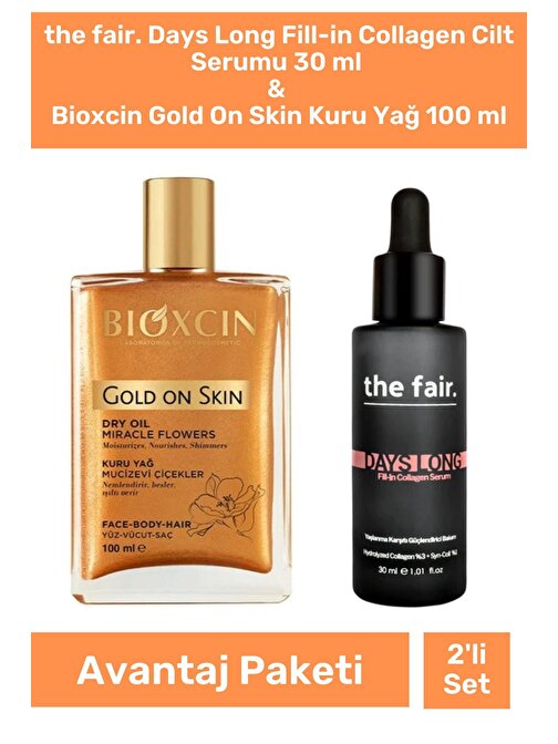 the fair. Days Long Fill-in Collagen Cilt Serumu 30 ml & Bioxcin Gold On Skin Kuru Yağ 100 ml
