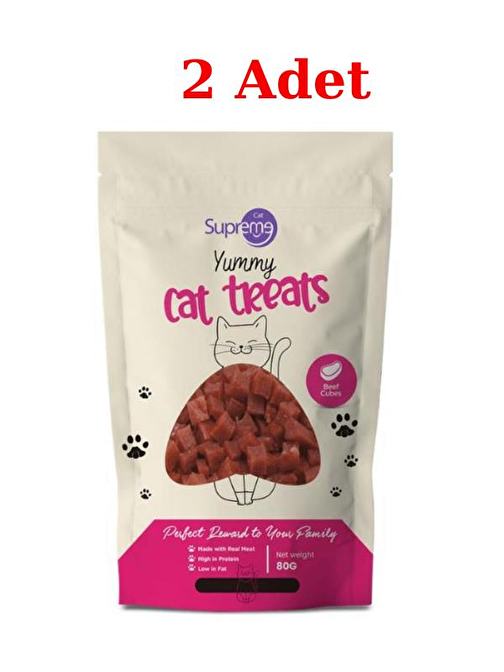 Supreme Kedi Sığıretli Mini Küp Ödül Maması 80 Gr 2 Adet