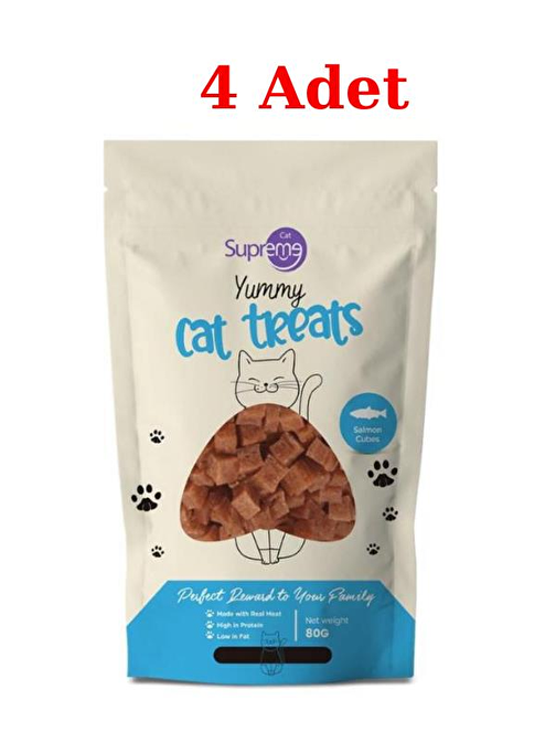 Supreme Kedi Somonlu Küp Ödül Maması 80 Gr 4 Adet