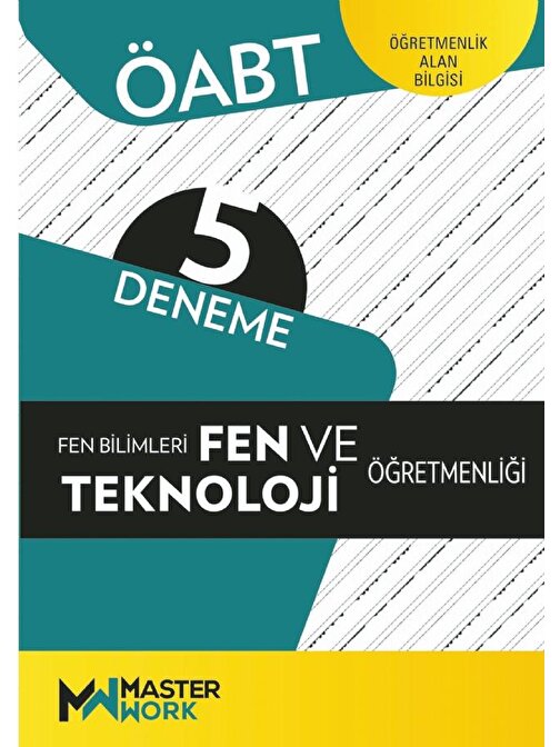 ÖABT - FEN BİLİMLERİ - FEN VE TEKNOLOJİ ÖĞRETMENLİĞİ - 5 Deneme