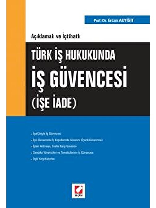 Türk İş Hukukundaİş Güvencesi &#40;İşe İade&#41;