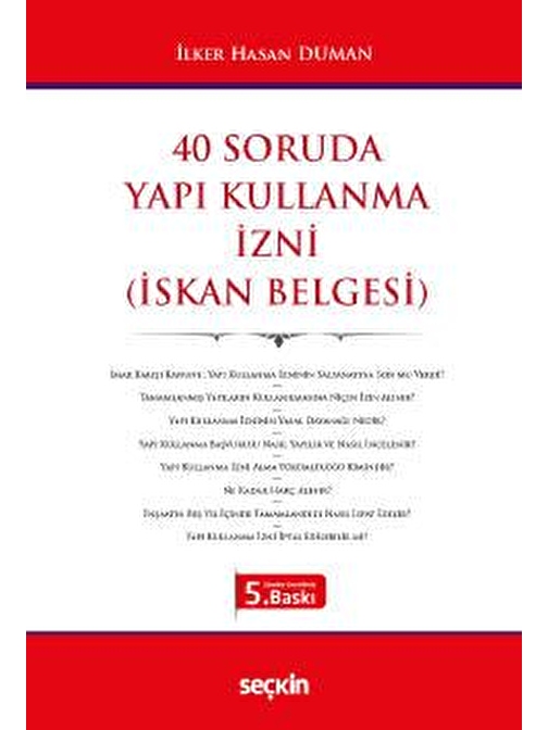 40 Soruda Yapı Kullanma İzni &#40;İskan Belgesi&#41;