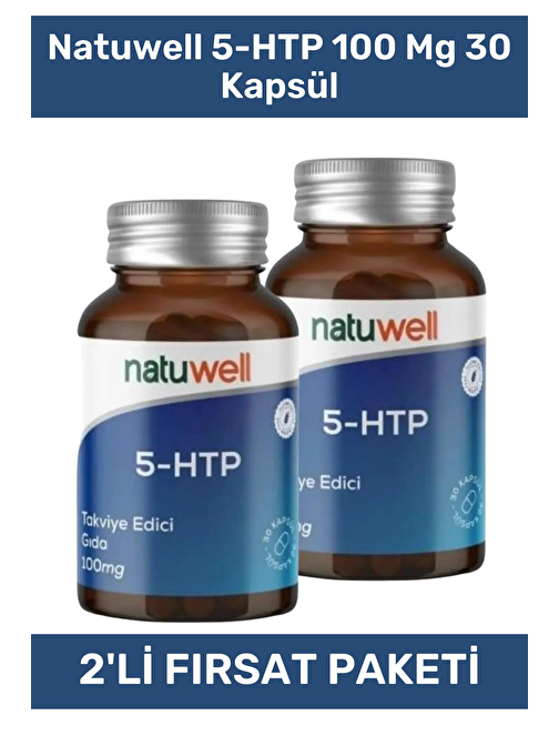 Natuwell 5-HTP 100 Mg 30 Kapsül - 2'li Set