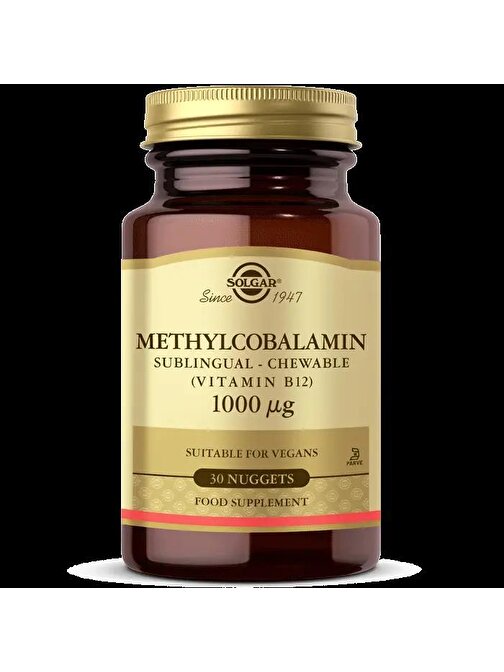 Solgar Methylcobalamin Vitamin B12 1000 Mcg 30 Tablet