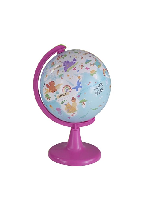 Gürbüz Unicorn Adventure Globe 15 Cm Küre+ Puzzle 54 Parça 48155