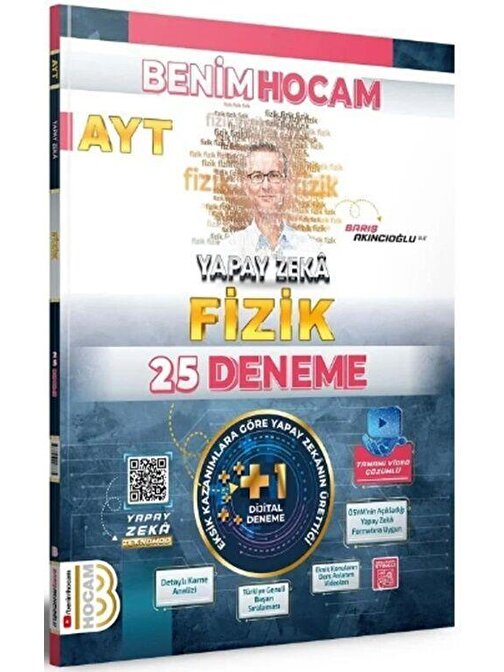 AYT Fizik Yapay Zeka 25 Deneme Benim Hocam Yayınları