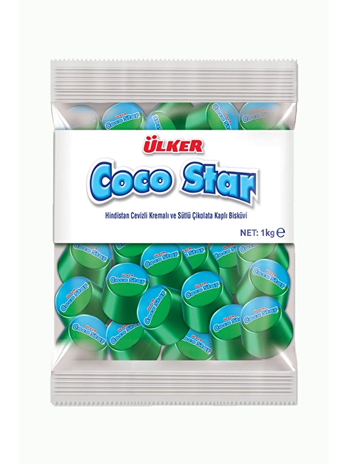 Coco Star Hindistan Cevizi Sütlü Çikolata Kaplı Bisküvi 1 Kg