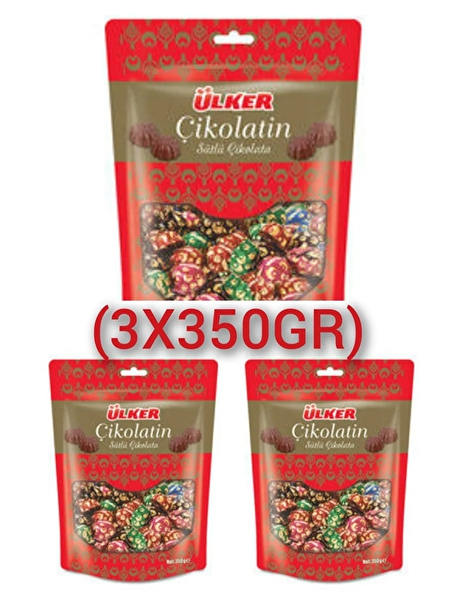 Çikolatin İkramlık Sütlü Çikolata 350 gr x 3 Adet