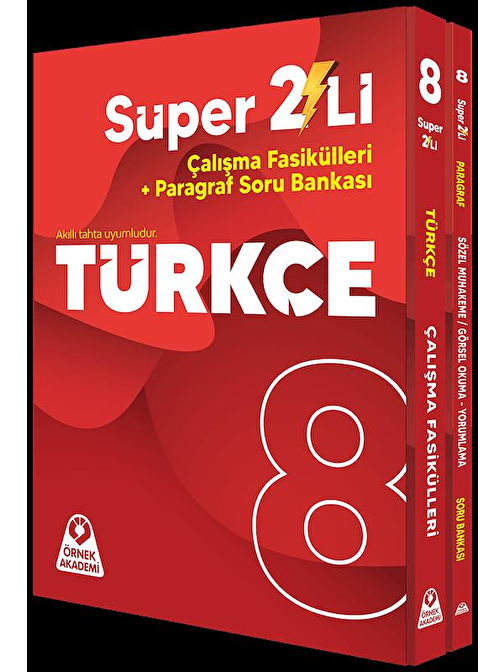 8. Sınıf Süper İkili Türkçe Seti Örnek Akademi