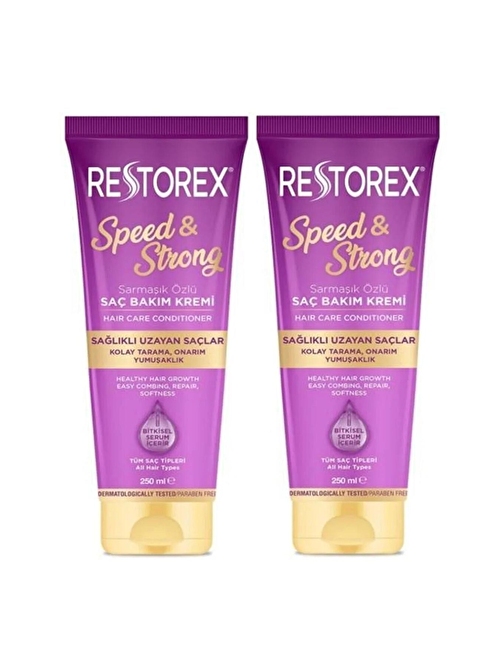 Restorex Speed & Strong Saç Bakım Kremi 2 x 250 ML