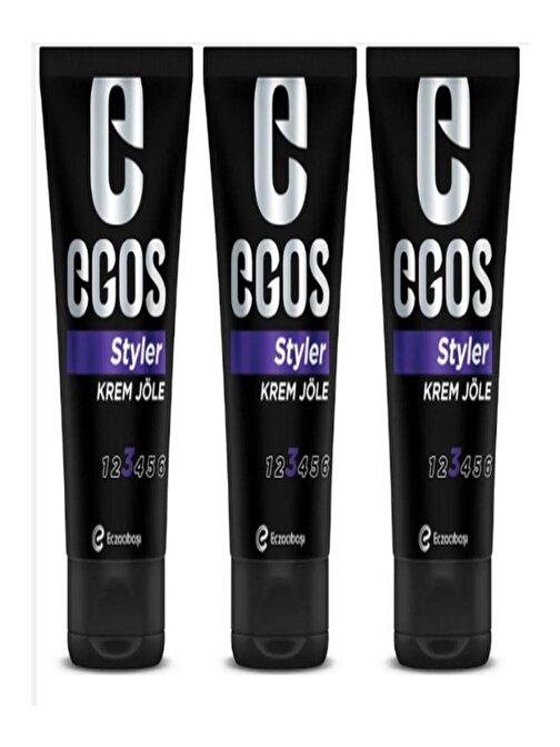 Egos Styler Doğal Görünüm Krem Tüp Jöle 3 x 150 ML