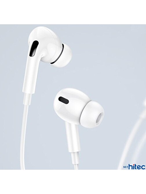 ScHitec Pro3 3.5mm Jack Girişli Mikrofonlu Kulaklık Beyaz
