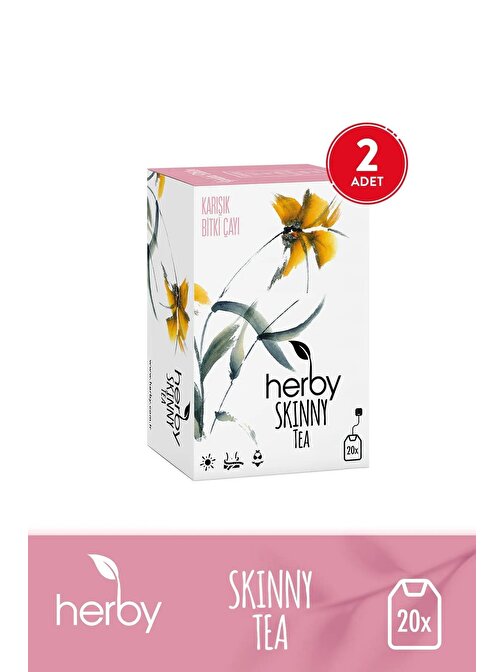 Skinny Tea Diyete Destek Form Bitki Çayı 2'li Paket