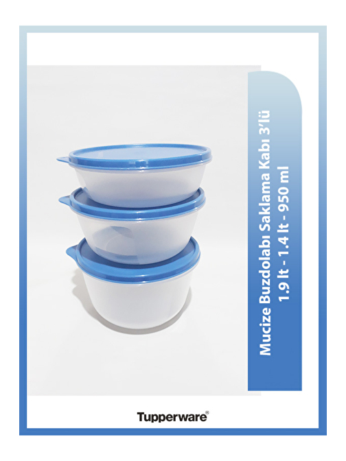 Tupperware Mucize Şekerler 3 lü set