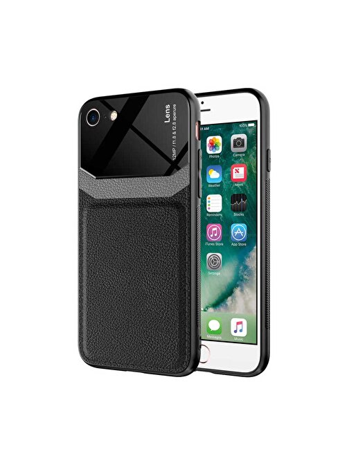 iPhone SE 2020 Uyumlu  Emiks Kılıf-Siyah