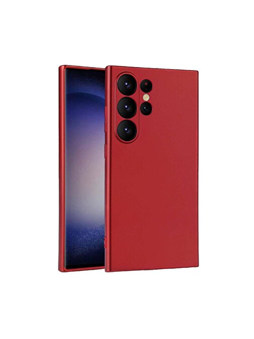 Galaxy S24 Ultra Uyumlu ZORE Premier Silikon Kılıf-Kırmızı