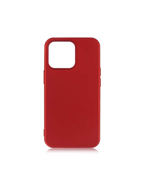 iPhone 13 Pro Uyumlu ZORE Premier Silikon Kılıf-Kırmızı