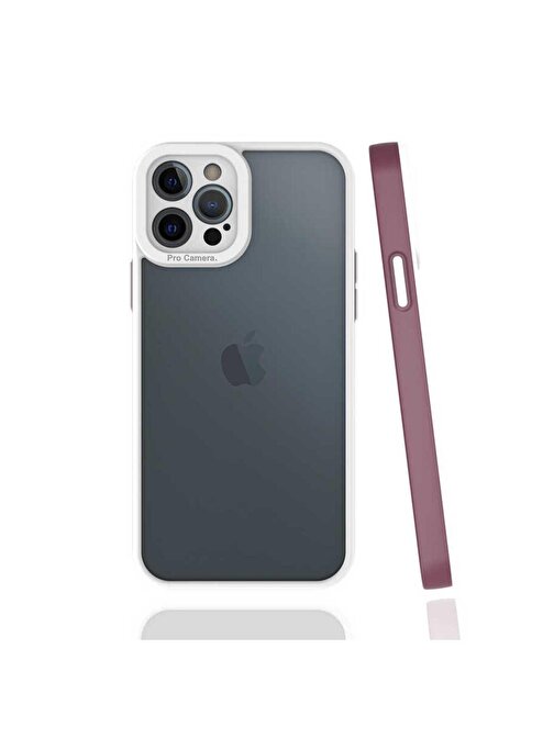 iPhone 12 Pro Max Uyumlu ZORE Mima Kılıf-Mürdüm