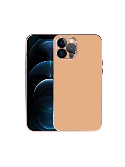 iPhone 12 Pro Max Uyumlu ZORE Viyana Kılıf-Gold