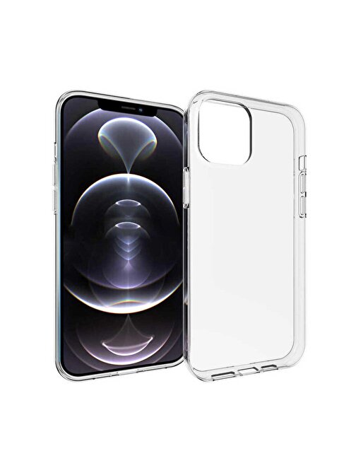 iPhone 15 Pro Max Uyumlu ZORE Süper Silikon Kılıf-Renksiz