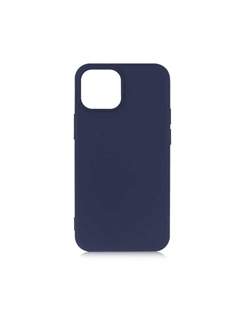 iPhone 13 Mini Uyumlu ZORE Premier Silikon Kılıf-Lacivert