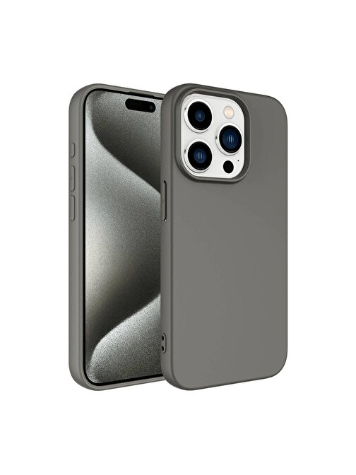 iPhone 15 Pro Max Uyumlu ZORE LSR Lansman Kılıf-Titanyum