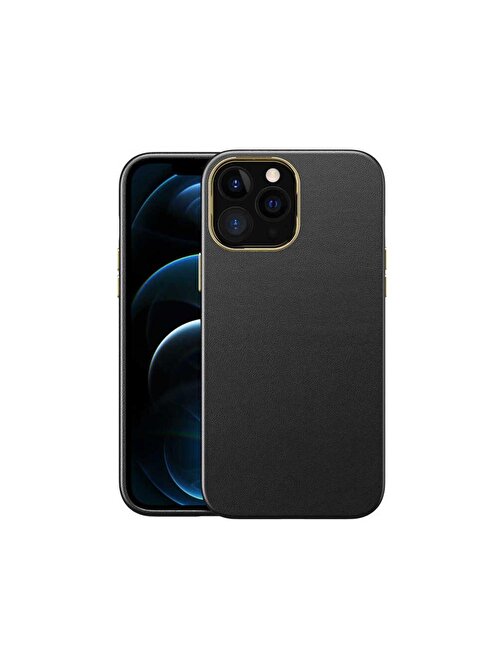 iPhone 12 Pro Max Uyumlu ZORE Natura Kılıf-Siyah