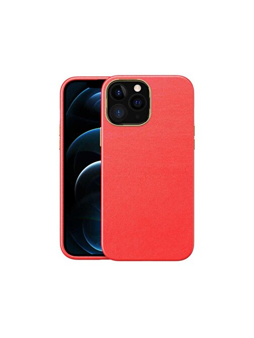 iPhone 13 Pro Max Uyumlu ZORE Natura Kılıf-Kırmızı