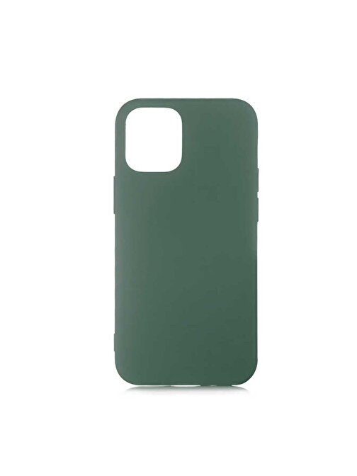 iPhone 12 Uyumlu ZORE LSR Lansman Kılıf-Koyu Yeşil