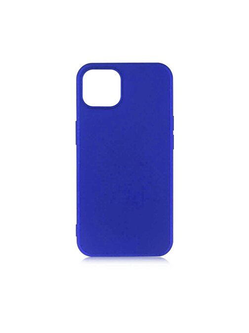 iPhone 13 Uyumlu ZORE Premier Silikon Kılıf-Saks Mavi