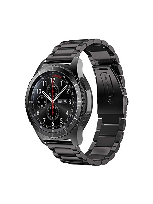 Huawei Watch GT 3 42mm Uyumlu KRD-04 Metal ZORE Kordon Siyah