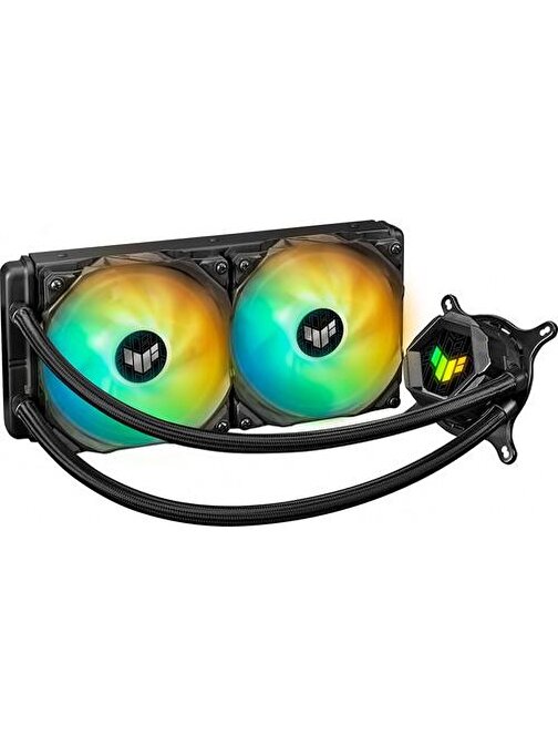 ASUS TUF GAMING LC II 240 ARGB AIO AURA SYNC 120MM ADRESLENEBİLİR RGB FAN NCVM KAPLAMALI RGB POMPA KAPAĞI SIVI CPU SOĞUTUCUSU