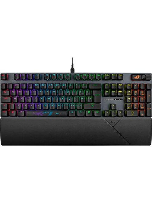 ASUS ROG STRIX SCOPE II TÜKÇE TUŞ DİZİLİMİ ROG NX SNOW MEKANİK SWITCH AURA SYNC RGB VE BİLEK DESTEĞİ