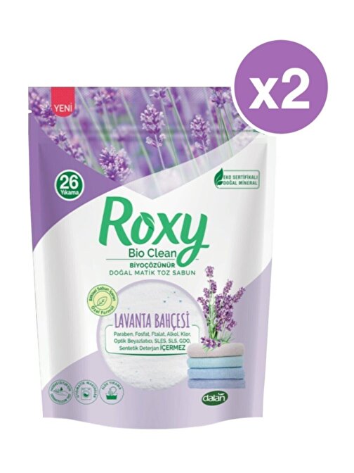 Dalan Roxy Matik Lavanta Kokulu Sabun Tozu 2 x 800 G