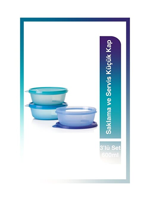 Tupperware Üç Şekerpare Saklama Kabı