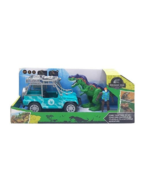 Birlik Oyuncak Figürlü Dinozorlu Araba Seti 12015