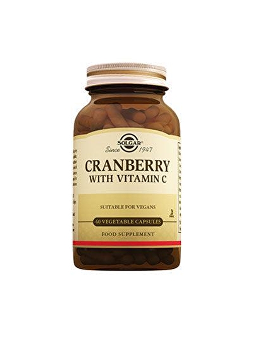 Solgar Cranberry with Vitamin C 60 Kapsül