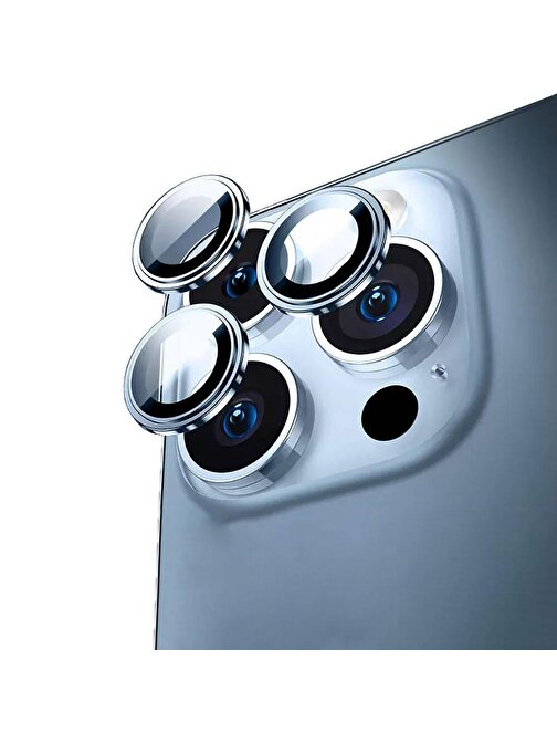 Apple iPhone 15 Pro ​​​Max Wiwu Lens Guard Metal Kamera Lens Koruyucu